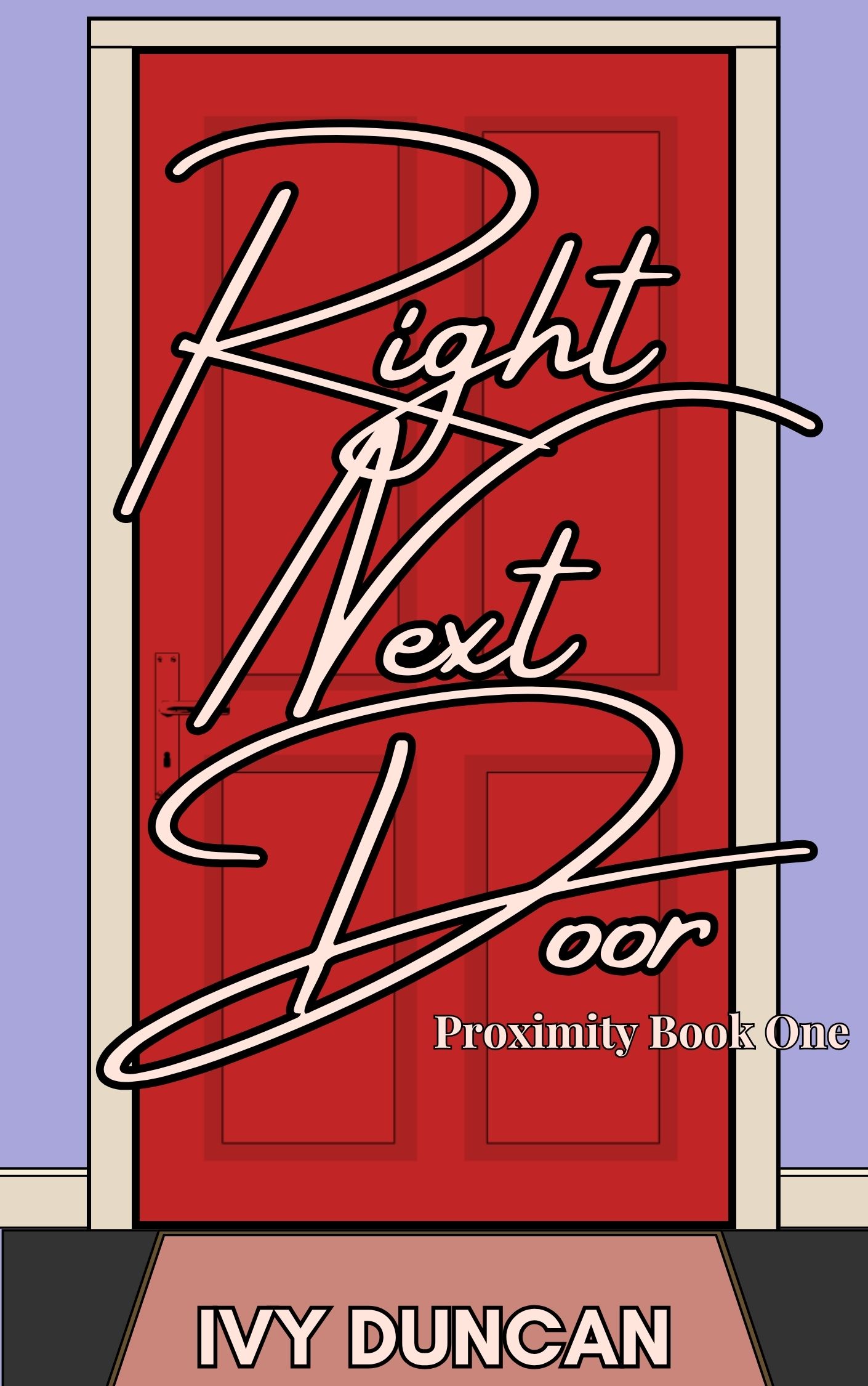 Alternate cover design for Right Next Door