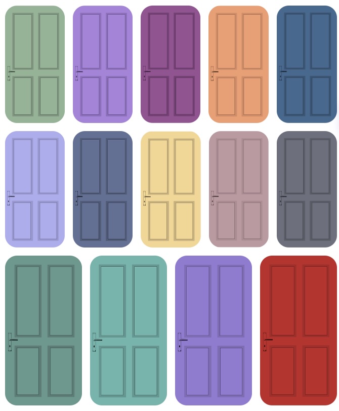 Possible Door Colors for Right Next Door