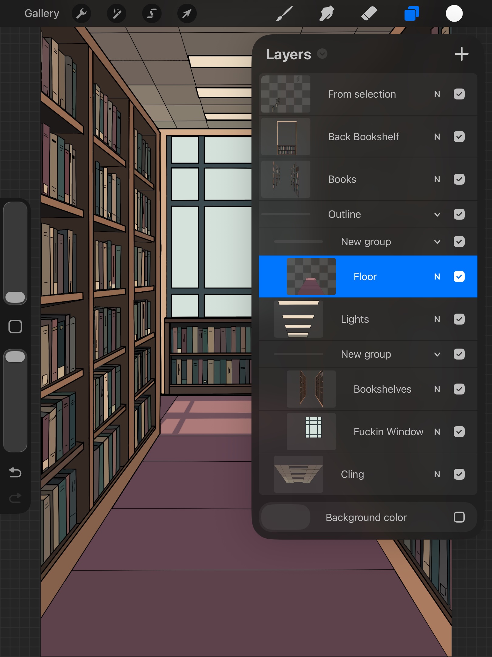 Using Procerate for Not Interested Cover